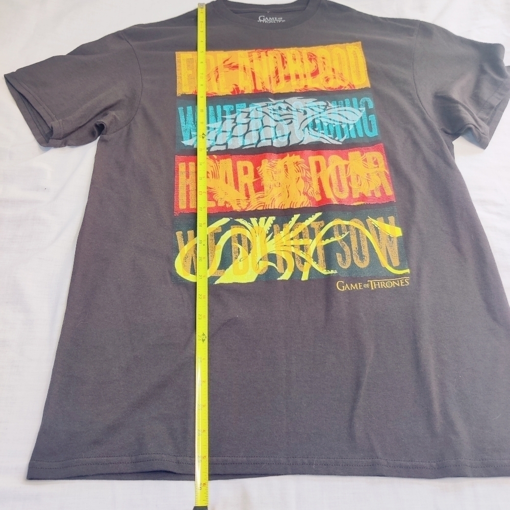 Game of Thrones Tee T-shirt Men's Size Large Black 100% Cotton - Picture 8 of 15